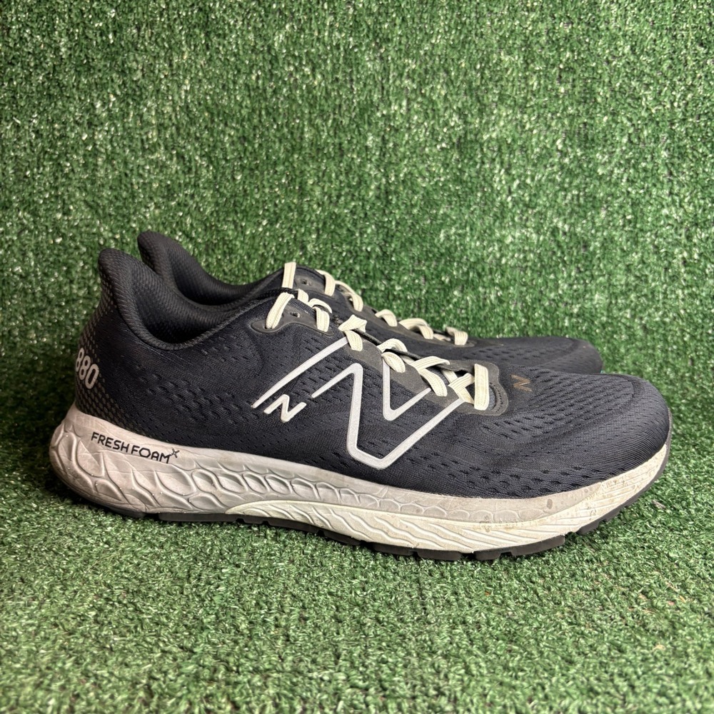 New Balance Fresh Foam 880 v13 Mesh Cushioned Running Sneaker Black Mens 12.5 D